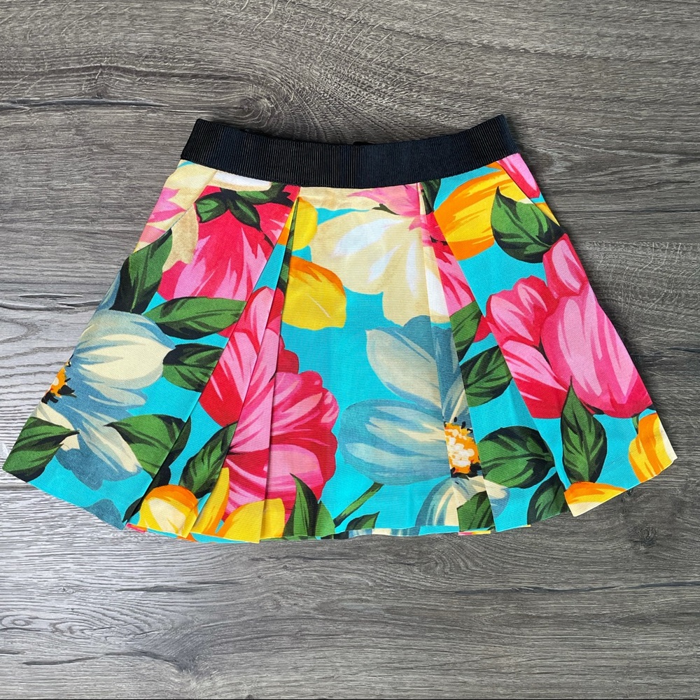 Milly Minis Tropical Pleated Skirt